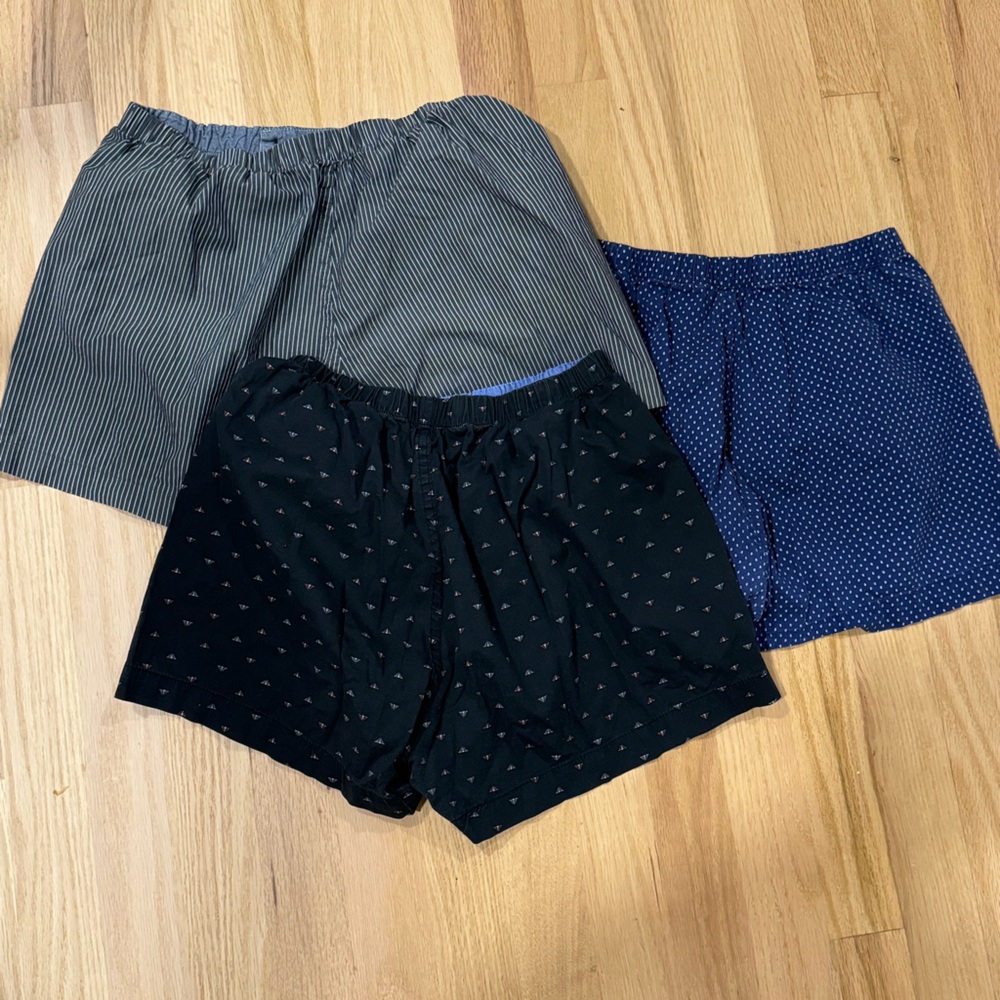 Blade + Blue | Print Boxers  | Size : Small  / set of 3 pairs